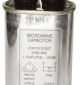 Mikrosütő alkatrész, Mikrosütő 1,1-1,15UF 2100V nagyfeszültségű KONDENZÁTOR ew00602