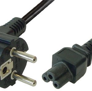 HÁLÓZATI TÁP KÁBEL 1,8M NOTEBOOKHOZ FEKETE ew01609