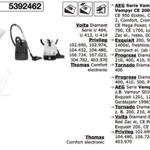 Porszívó alkatrész, PORSZÍVÓZSÁK A126 ew01663