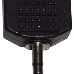 Audio stereo adapter,  3,5mm jack dugó,  -  2x3,5mm jack alj elosztó sztereó ew01726