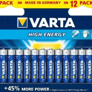 LR03 ALKÁLI AAA MIKRO ceruzaelem 1,26Ah 1,5V  12db-os Varta ew01741