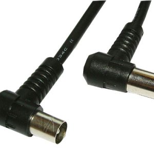 KOAX ANTENNAKÁBEL 1,5M FEKET PIPADUGÓ, PIPA-ALJ ew01974