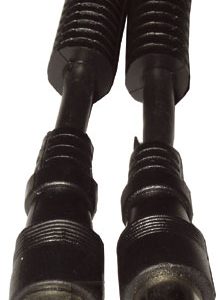 ANTENNAKÁBEL 1,5M FEKETE + SZŰRŐ, EGYENES DUGÓ/ALJ ew01975