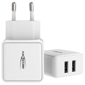 Dupla USB TÖLTŐ és tápegység 5V, DC, 2,4A, 12W ew01984
