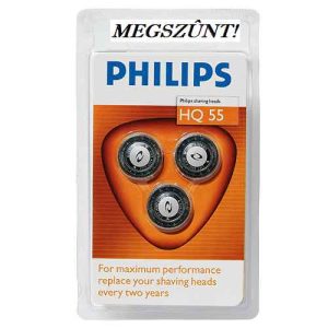 Villanyborotva alkatrész, HQ55/40 3DB-OS SUPER REFLEX VÁGÓFEJKÉSZLET PHILIPS,Remington borotvákhoz ew02139