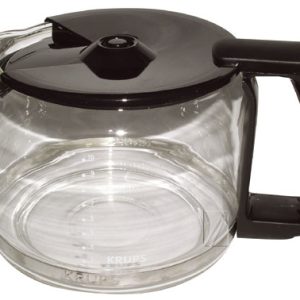 Kávéfőző alkatrész FEKETE ÜVEGKANNA 10 ADAGOS  Krups, Moulinex ew02378