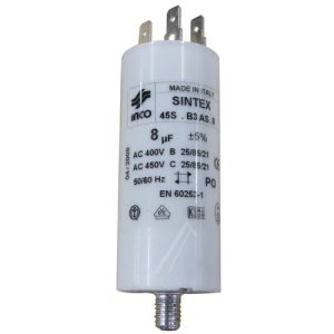 Mosógép alkatrész 8?F/400V indítókondenzátor 48198172914 WHIRLPOOL mosógépekhez ew02400