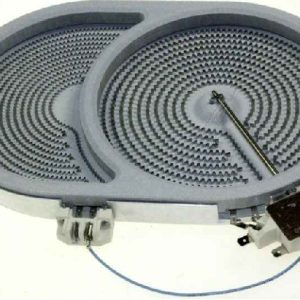 Tűzhely alkatrész, Kerámia főzőlap univerzális, EGO kétkörös 2400/900W ew02473