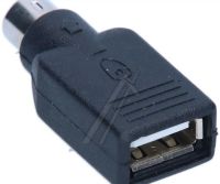 Csatlakozó adapter, átalakító, 1x 6Pin Mini DIN dugó (PS2) . 1x USB-alj A ew02797