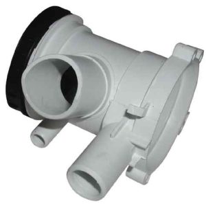 Mosógép alkatrész, SZIVATTYÚHÁZ szűrővel Gorenje PS104,WA1022, WA412 mosógéphez ew03544