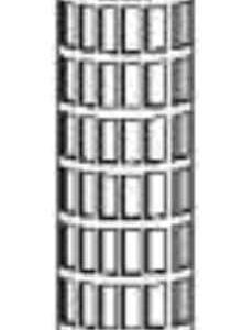 100mikronos mosható szűrőbetét 10"x2,5"-os szűrőházba ew03624