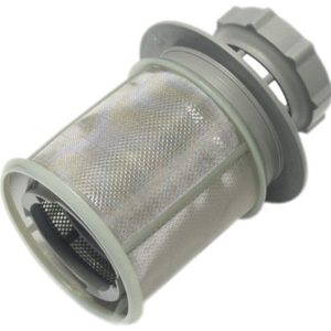 Mosogatógép alkatrész, hengeres műanyag Vízszűrő, finomszűrő Bosch SGS53, SGS43, SRS53 mosogatógéphez ew03868