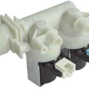 Mosógép alkatrész, kettős mágnesszelep, Indesit WP80, WIE107, Ariston mosógéphez ew03949