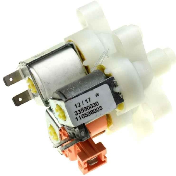 Mosógép alkatrész, mágnesszelep HÁROMSZOROS VILLAMOSSZELEP AEG Lavamat L78810 mosógéphez ew04599