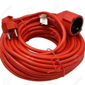 Lengőcsatlakozó 220v-os piros műanyagkábellel ew04692