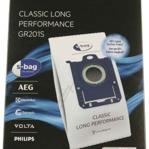 Porszívó textil, mikroszűrős porzsák eldobható E201S, GR201SM AEG, Electrolux, Philips porszívókhoz  ew05066