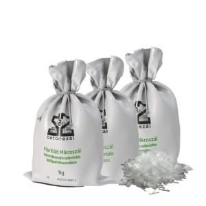 Fibrillált műanyag szál betonba. 1 kg/csomag. Fibrillált mikroszál (25 mm) - A beton tulajdons?