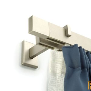 (12 méret) Elegante kétsoros design függöny karnis szett (4méter) - Alu szatén. Dupla Alu szat
