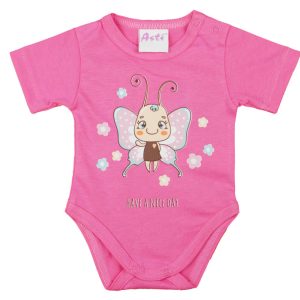 Rövid ujjú baba body cuki Pillangó mintával