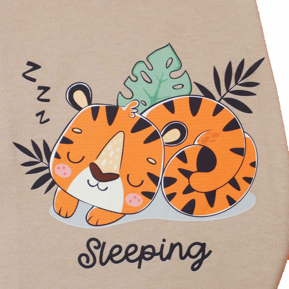 Hosszú ujjú vékony pamut hálózsák Tigris mintával 1 TOG - Image 2