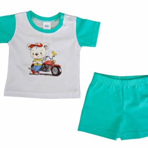 2 részes kisfiú nyári szett Motoros mintával