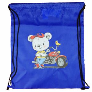 Zsinóros tornazsák motoros maci mintával