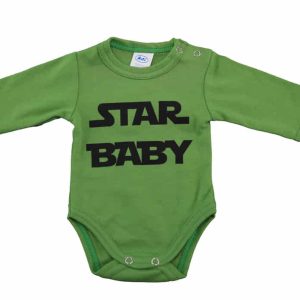 Star baby feliratos hosszú ujjú baba body