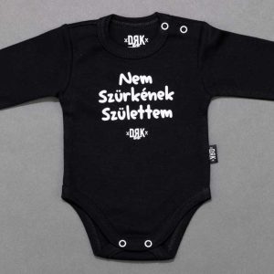 Dorko DRK "Nem Szürkének Születtem" mintával nyomott hosszú ujjú baba body