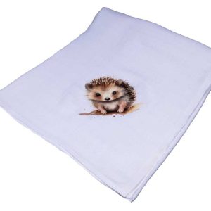 Textil tetra kifogó-törölköző süni mintával 140x140cm