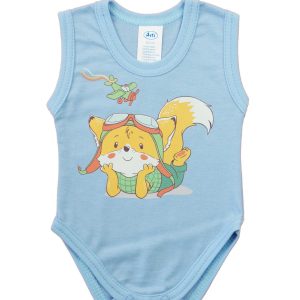 Ujjatlan baba body rókás mintával