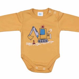 Hosszú ujjú baba body Markolós mintával