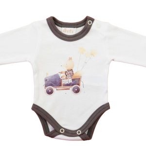 Baba body, hosszú ujjú - Rókás mintával