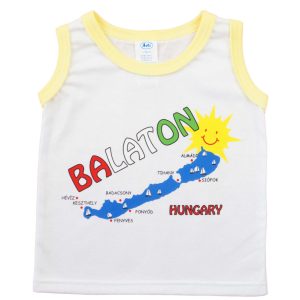 Baba, gyerek feliratos "Balaton" atléta