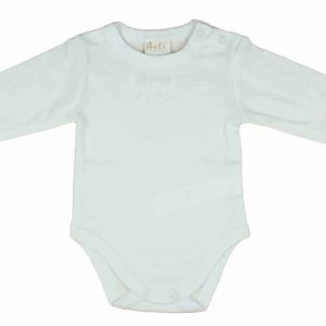 Egyszínű, hosszú ujjú baba body