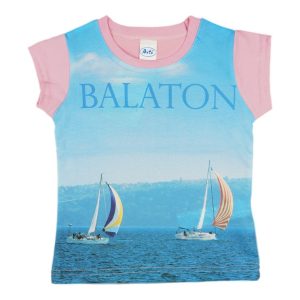Balaton rövid ujjú lányka póló (méret: 92-158)