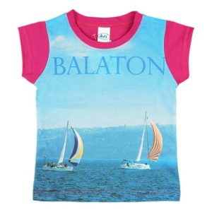 Balaton rövid ujjú lányka póló (méret: 92-158)