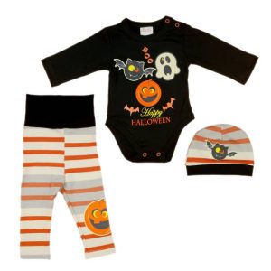 Halloween tökös 3 részes baba szett