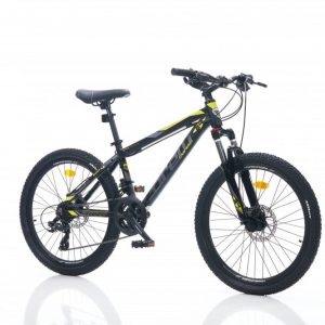 Corelli Felix 1.2 24 MTB gyerek könnyűvázas kerékpár Fekete-Neonsárga