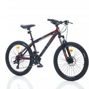 Corelli Felix 1.2 24 MTB gyerek könnyűvázas kerékpár Fekete-Piros