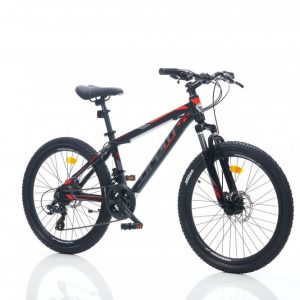 Corelli Felix 2.2 24 MTB gyerek könnyűvázas kerékpár Fekete-Piros