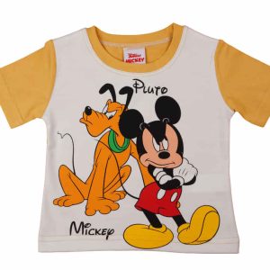 Rövid ujjú kisfiú póló Mickey egér és barátai mintával