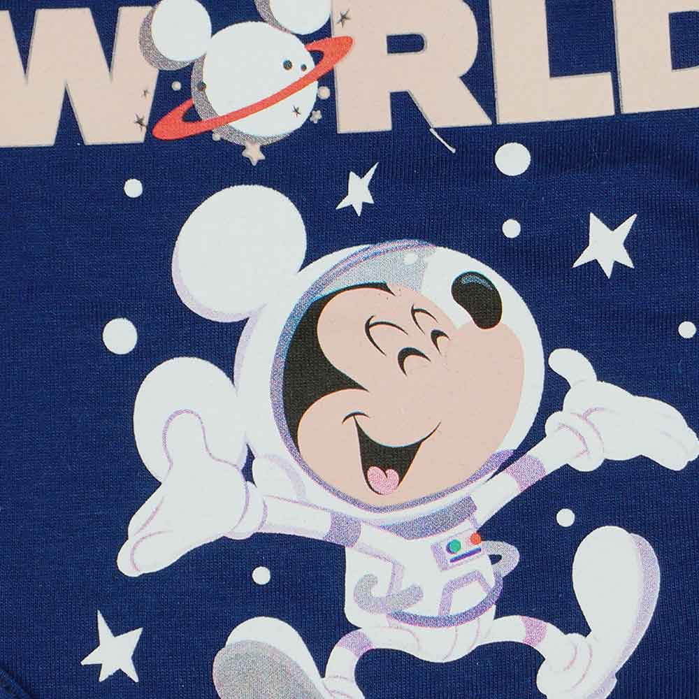 Rövid ujjú űrhajós baba body Mickey egér mintával kék - Image 2