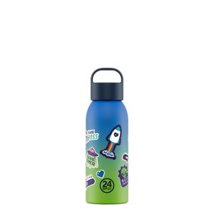 24BOTTLES Young Clima 500ml rozsdamentes acél termosz szívószálas kupakkal, Bob Squad