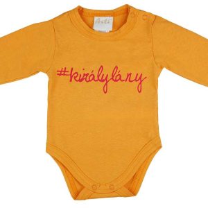 Feliratos hosszú ujjú baba body