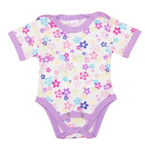 Rövid ujjú dupla patentos baba body