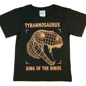 Rövid ujjú fiú póló dinoszauruszos mintával