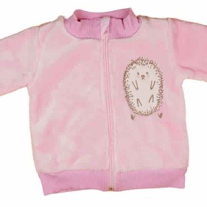 Wellsoft kislány baba kocsikabát sünis mintával
