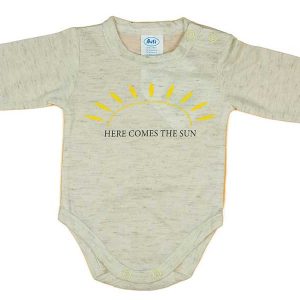 Feliratos hosszú ujjú baba body