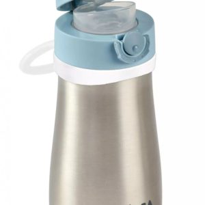 Béaba Rozsdamentes Acél Palack + Fogantyú - 350 ml - Viharkék -