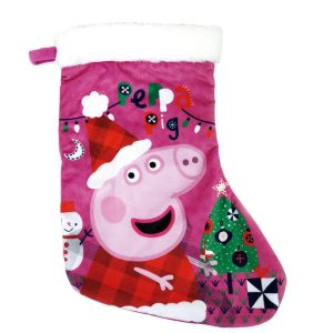 Peppa malac Pink Karácsonyi kandalló zokni, csizma 42 cm